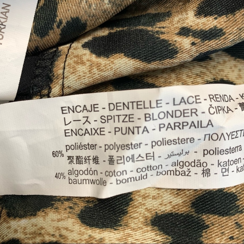 Zara Basic Leopard Print Cami Style Top Size Xs - image 7